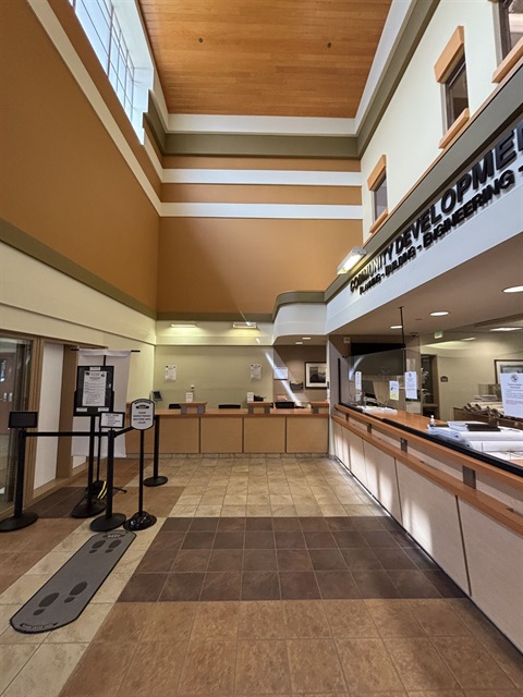 Walnut City Hall New Front Desk Counter