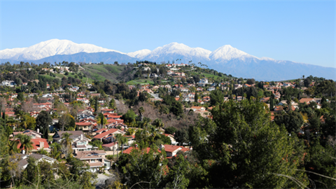 Landscape shot of Snow Creek community